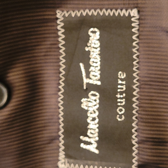 Vintage Marcello Tarantino Couture Wool and Silk Suit Jacket Blazer - Picture 10 of 13